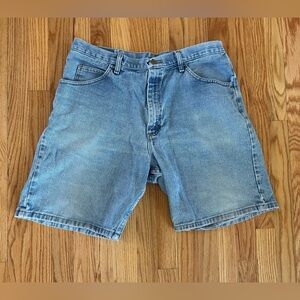 Wrangler Light Blue Jean Shorts for Men